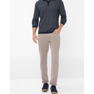 BRAX Feel Good Cooper Fancy Pants Beige Tan Regular Fit 36/32